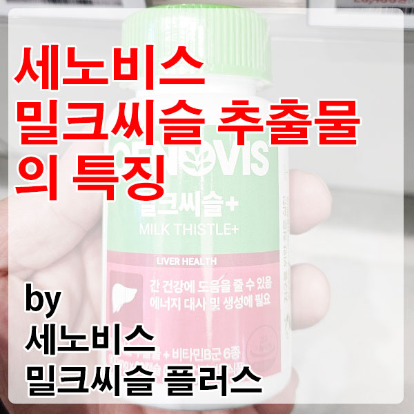 밀크씨슬 추출물로 간 세포를 지키는 세노비스 밀크씨슬 플러스