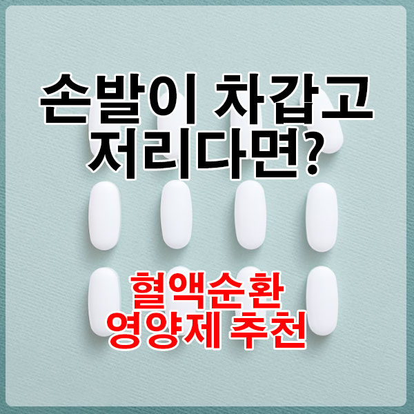 손발이 차갑고 저리다면? 은행잎, 오메가3 혈액순환 영양제 추천